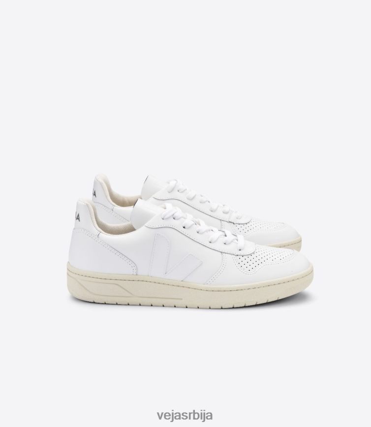 в-10 кожа бела Veja R848XF237 Жене ципеле