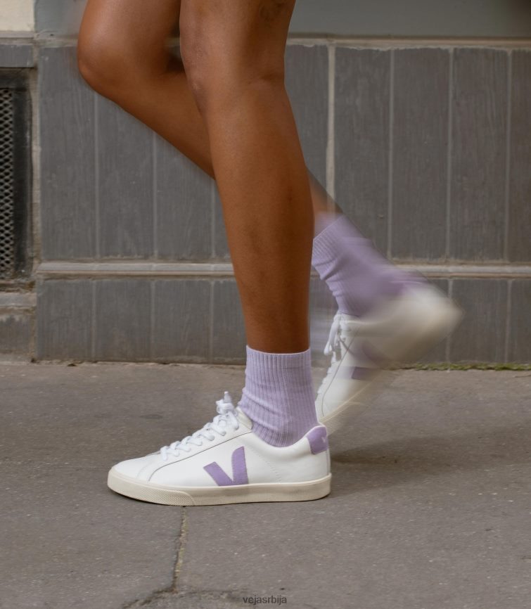 есплар кожа екстра бела лаванда Veja R848XF242 Жене ципеле