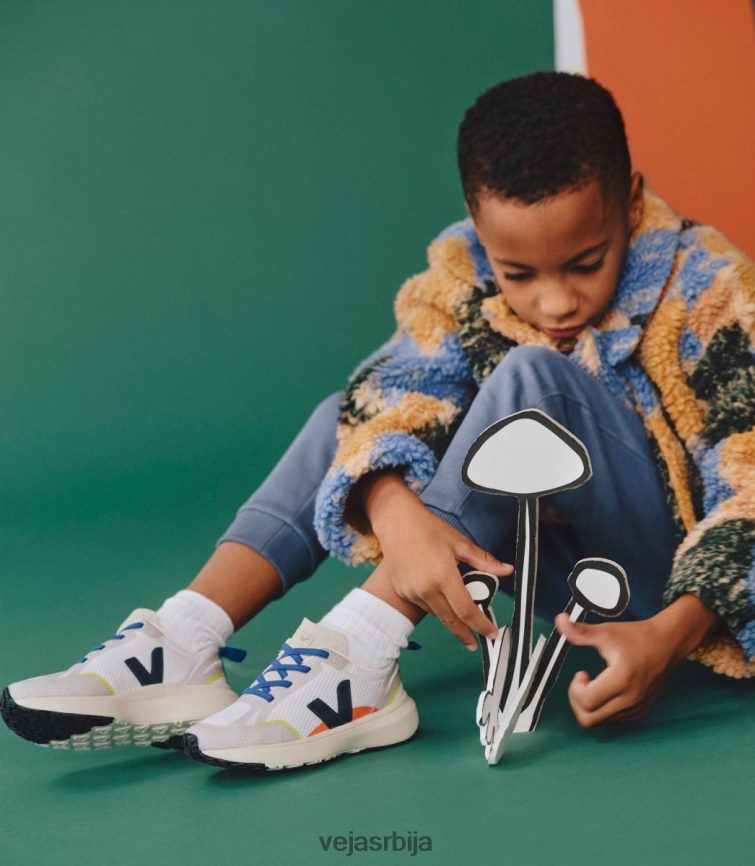 канаринске еластичне везице алвеомесх бела наутицо Veja R848XF381 клинци ципеле