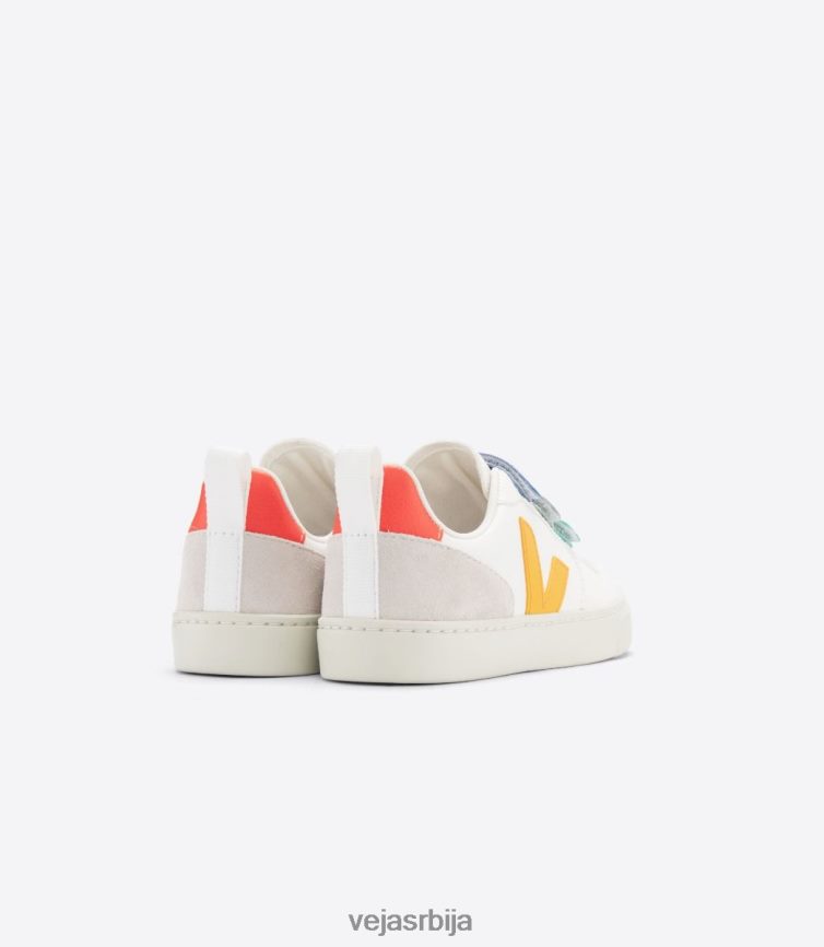 в-10 безхромирана кожа мултицо вхите оуро Veja R848XF354 клинци ципеле