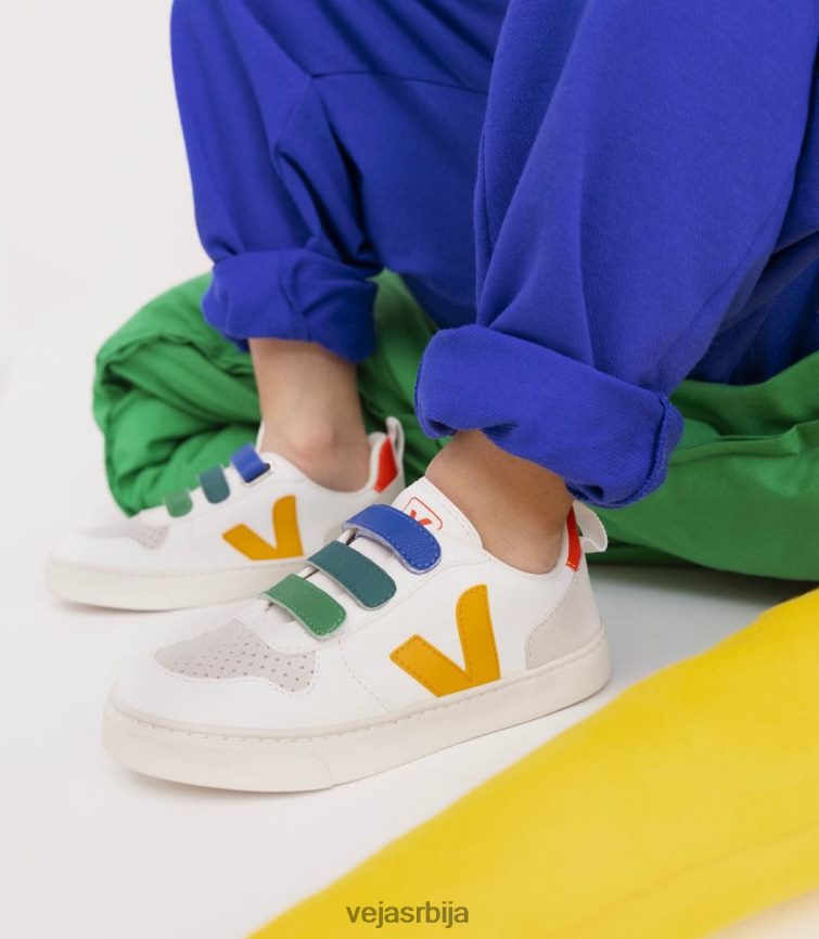 в-10 безхромирана кожа мултицо вхите оуро Veja R848XF354 клинци ципеле