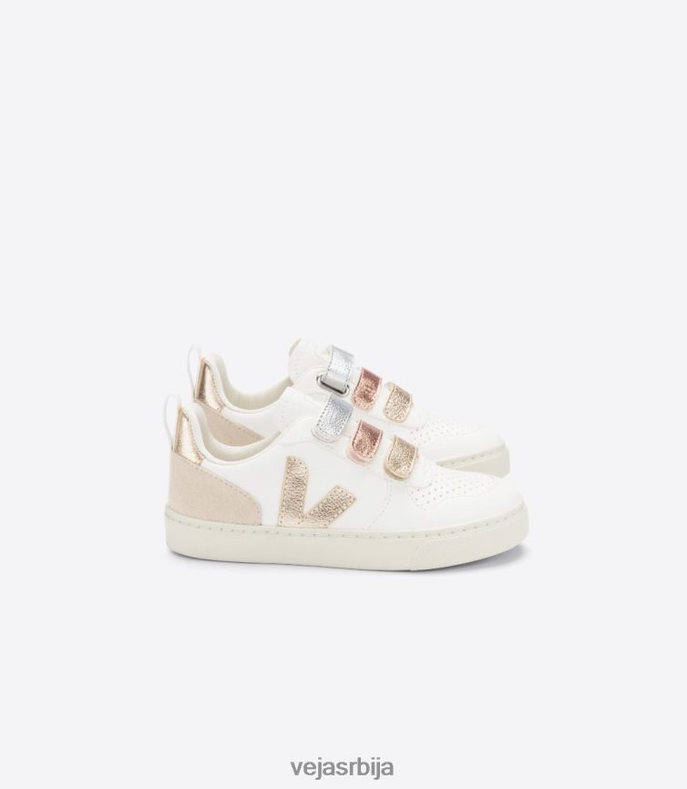 в-10 безхромирана кожа мултицо бела сјајна Veja R848XF355 клинци ципеле