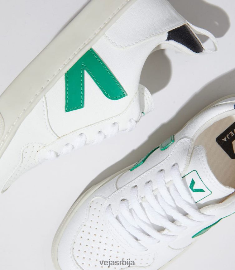 в-10 пертле цвл бела емерауде црна Veja R848XF368 клинци ципеле