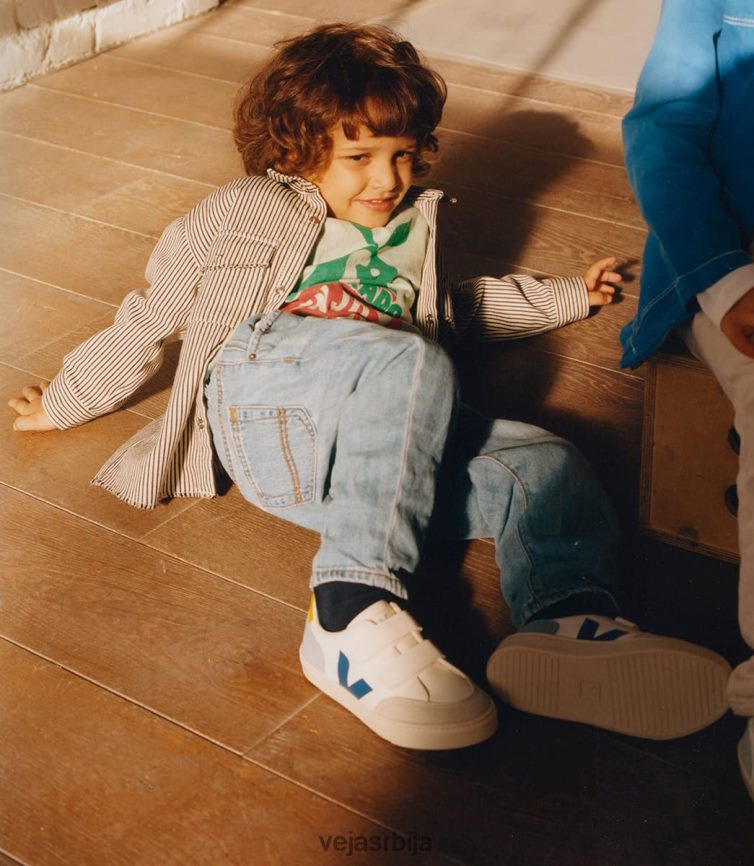 в-12 безхромирана кожа бела мултицо Veja R848XF309 клинци ципеле