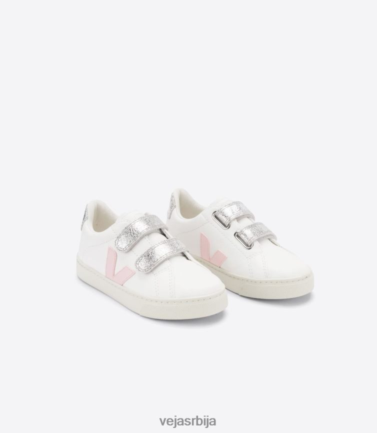 есплар кожа без хрома бела петала сребрна Veja R848XF323 клинци ципеле