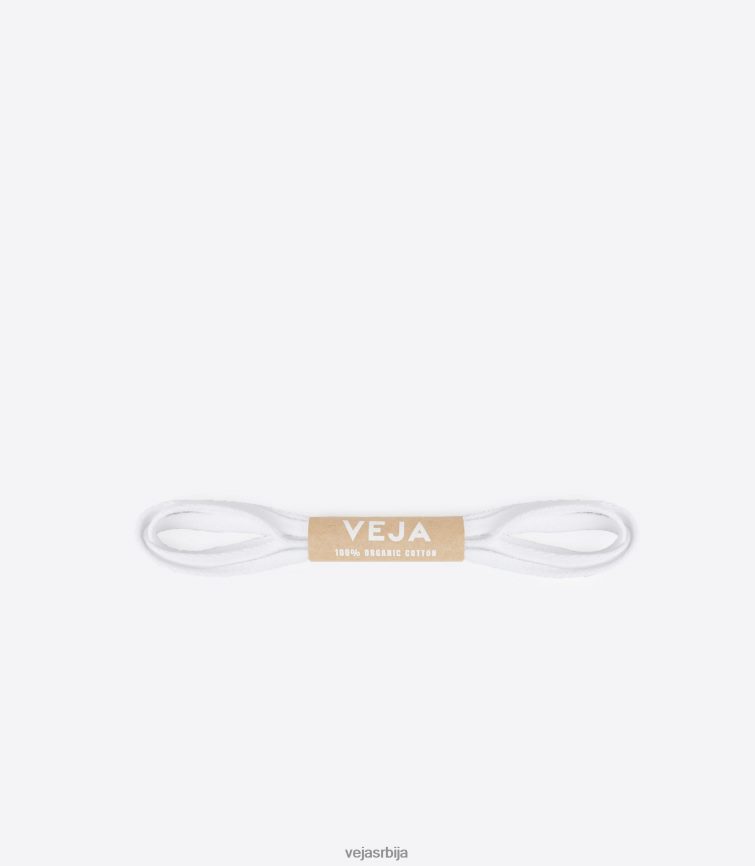 пертле органски памук беле боје Veja R848XF222 мушкарци пертле