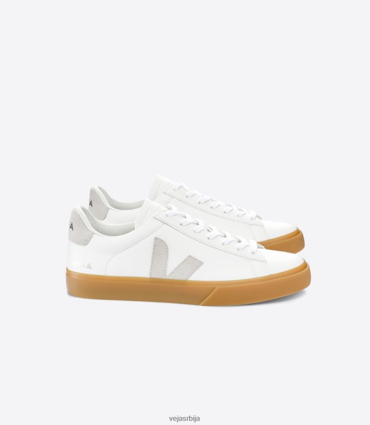 цампо кожа без хрома бела природна природна Veja R848XF14 мушкарци ципеле