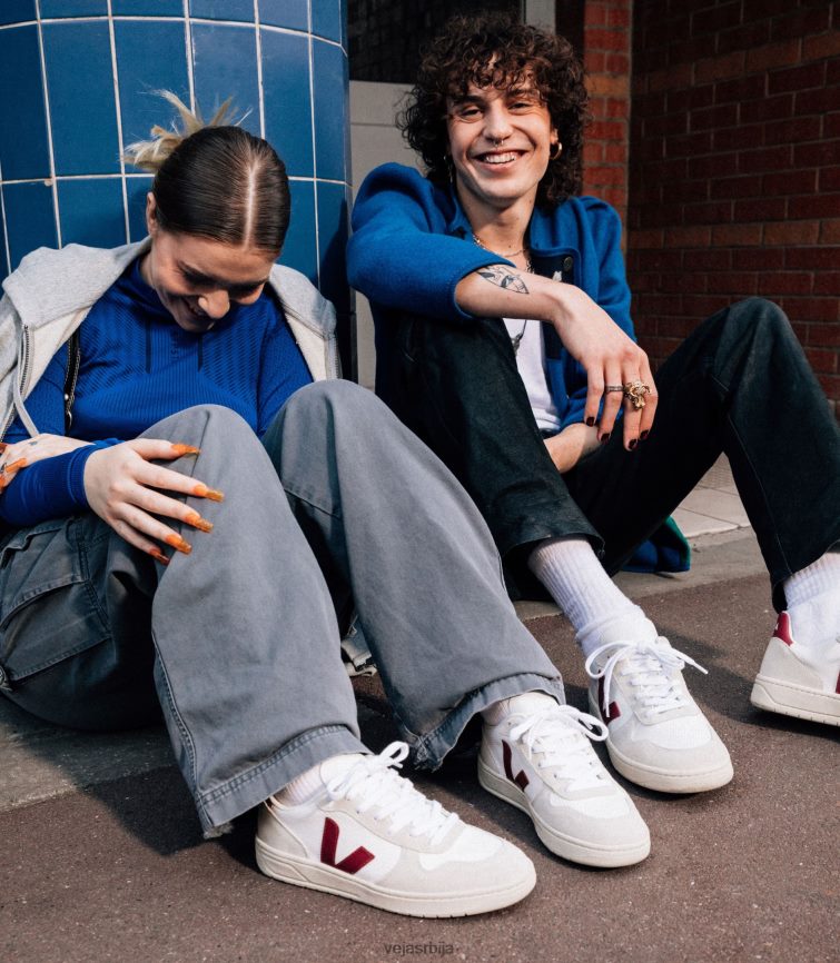 в-10 б-месх бела природна марсала Veja R848XF57 мушкарци ципеле